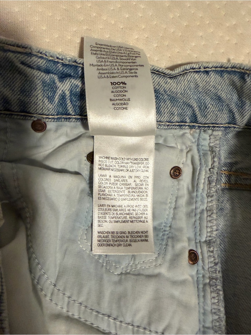Mother Denim "Rambler Ankle Fray" Jeans Sz 25 High-Waist, Raw Hem, Two-Tone - Picture 5 of 16